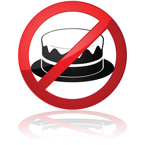 No cakes allowed - Vector, Imagen