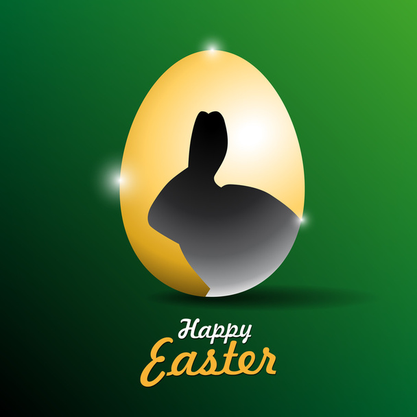 Easter egg with bunny shape - Wektor, obraz