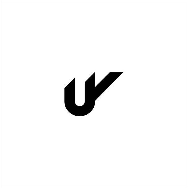 Логотип літери U Y абстрактний дизайн на фоні білого кольору. Уві монограма
 - Вектор, зображення