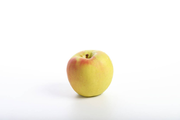 Red yellow apple isolated in white background - Photo, Image