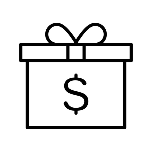Kupon, ajándék, pénz ikon vektor kép. Pénzügyre és pénzre is használható. Alkalmas webes alkalmazásokhoz, mobil alkalmazásokhoz és nyomtatott médiához. - Vektor, kép