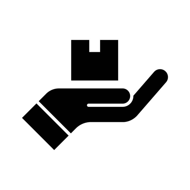 Delivery, hand, package icon vector image. Can also be used for Delivery and logistics. Suitable for use on web apps, mobile apps and print media. - Vector, Image