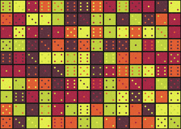Padrão geométrico abstrato, ilustração de arte computacional gerativa - Vetor, Imagem