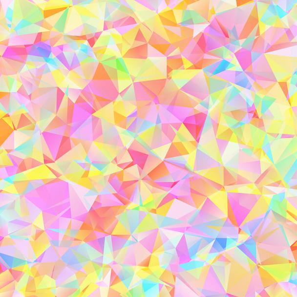 Patrón colorido digital con rejilla de triángulos desordenados - Vector, Imagen