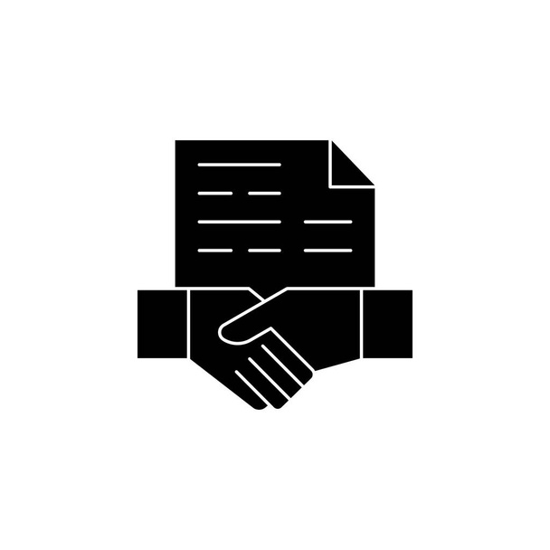 Handshake , contract, deal, business deal icon vector image. Can also be used for business & office. Suitable for use on web apps, mobile apps and print media. - Vector, Image