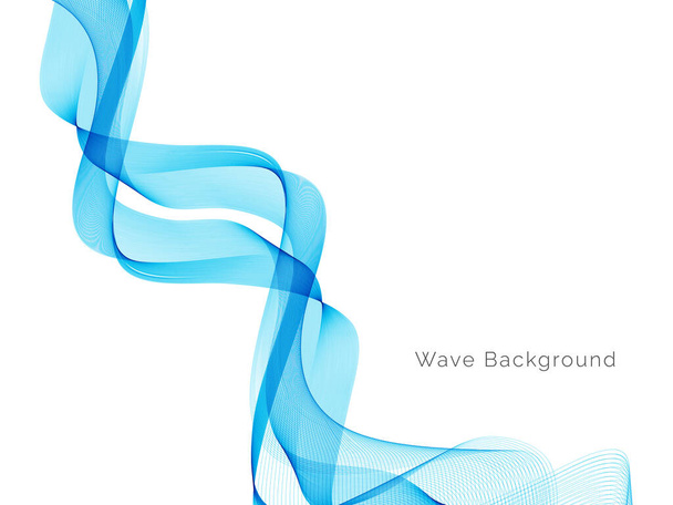 青い波のデザイン装飾的な背景ベクトル - ベクター画像