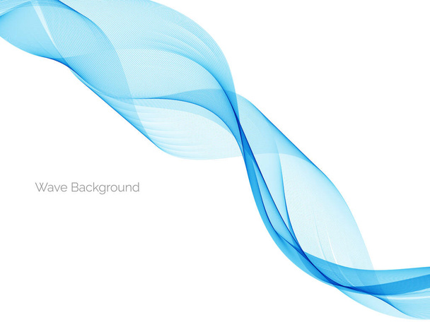 Abstract blue modern wave design background vector - Vector, Image