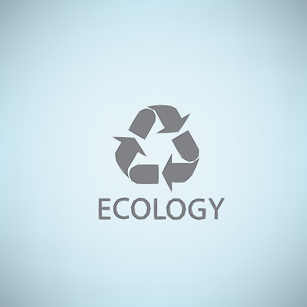 Ecology themed abstract background. Vector concept illustration, - Vettoriali, immagini
