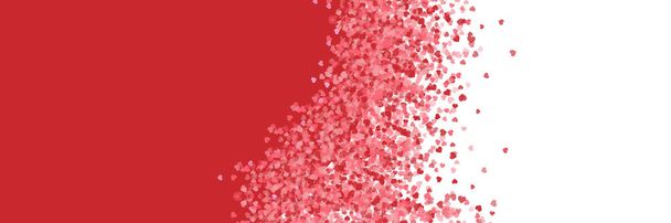 Ilustración vectorial de fondo rosa con corazones claros. Vector de Feliz Día de San Valentín con el corazón parpadeante y el diseño de fondo rosa - Vector, Imagen
