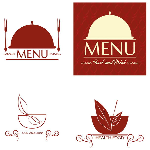 étterem menü kártyák design sablon szerkeszthető - Vektor, kép
