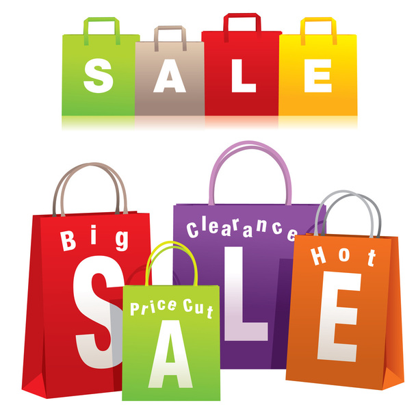 Shopping Bags - Vector, Image