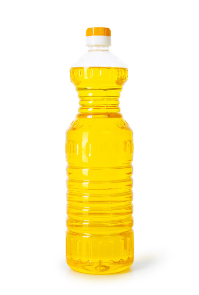 Бутылка оливкового масла, изолированного на белом
 - Фото, изображение