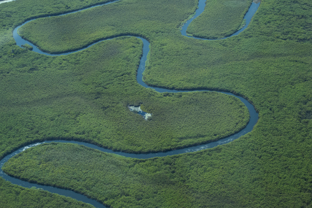 Okavango Delta by air after rainy season, Botswana, Southern Africa - Photo, Image