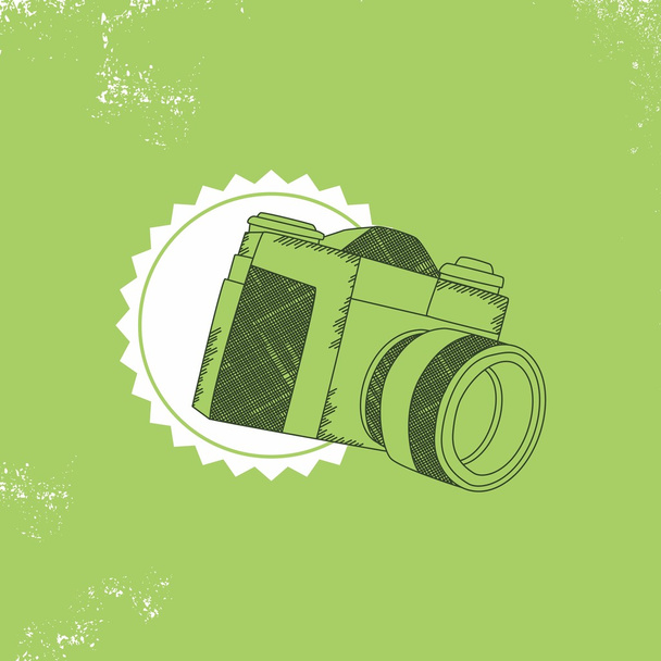 写真撮影のカメラ - ベクター画像