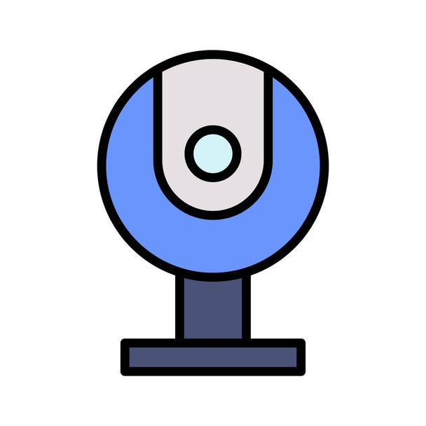 Webcam, camera, video icon vector image. Can also be used for seo & web. Suitable for use on web apps, mobile apps and print media. - Vector, Image