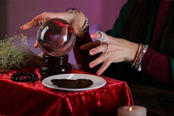 Fortune teller reading future at table - Photo, Image