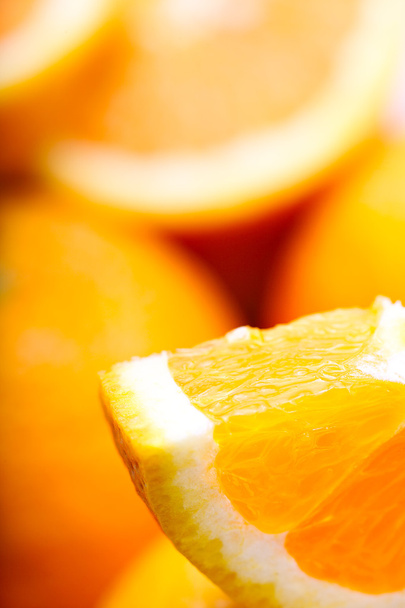 Oranges closeup. Macro. Soft focus - Φωτογραφία, εικόνα