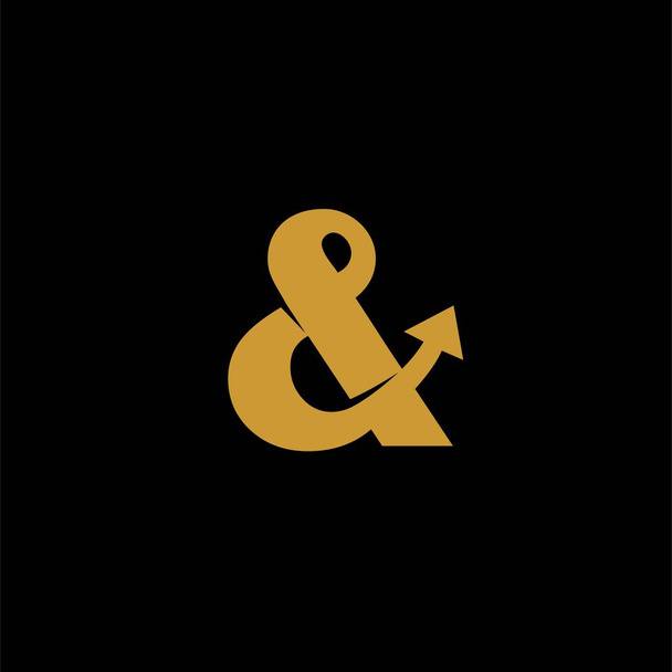 ikona ampersand se šipkovým vektorem - Vektor, obrázek
