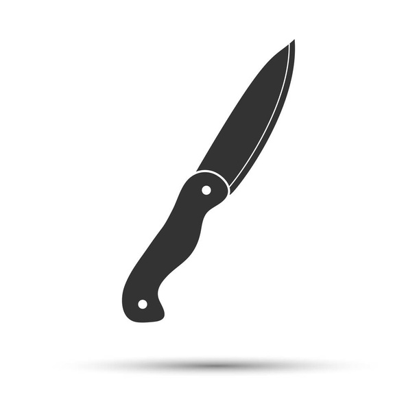 icon for the knife. simple vector illustration for websites, apps and theme design. Flat style. - Διάνυσμα, εικόνα