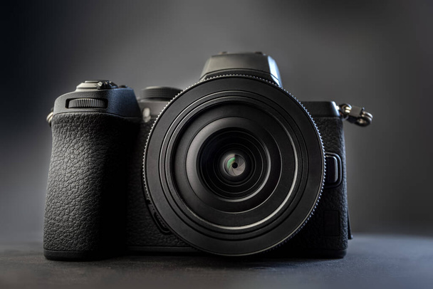 digital camera on a dark background - Photo, Image