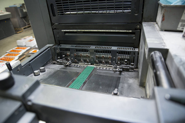 Offset printed machine, offset printing. - Photo, Image
