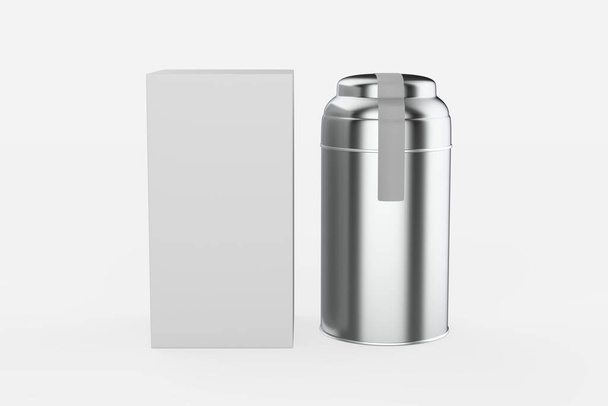 Зберігання Jar з паперовою етикеткою ізольовано на білому тлі. 3d ілюстрація
  - Фото, зображення