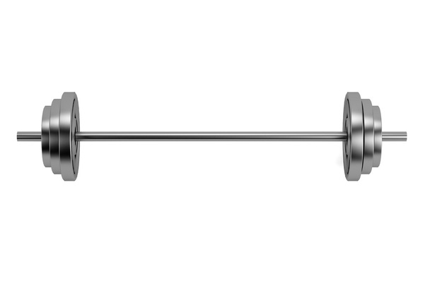 Realistic 3d render of lifting weights - Photo, Image