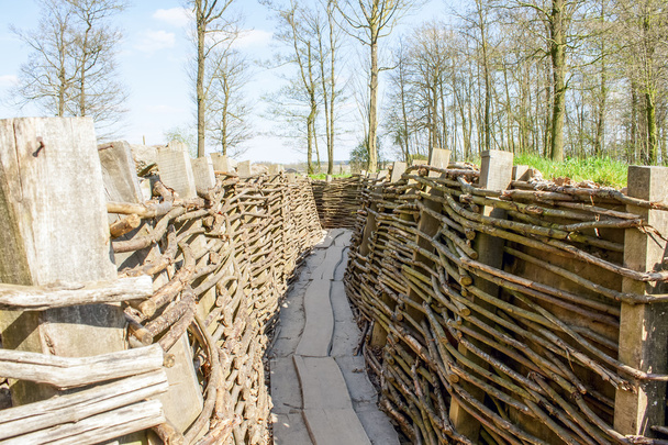 bayernwald loopgraven Wereldoorlog één Vlaanderen België - Foto, afbeelding