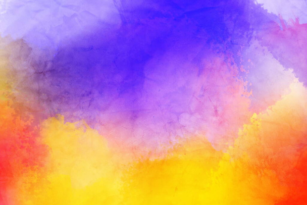 a Watercolor texture background colorful splash - Photo, image