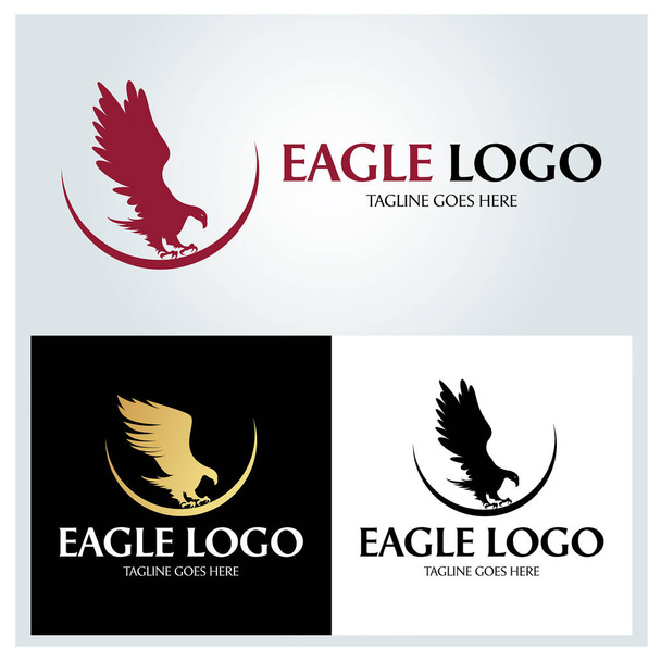 Modèle de conception Eagle Logo. Illustration vectorielle - Vecteur, image