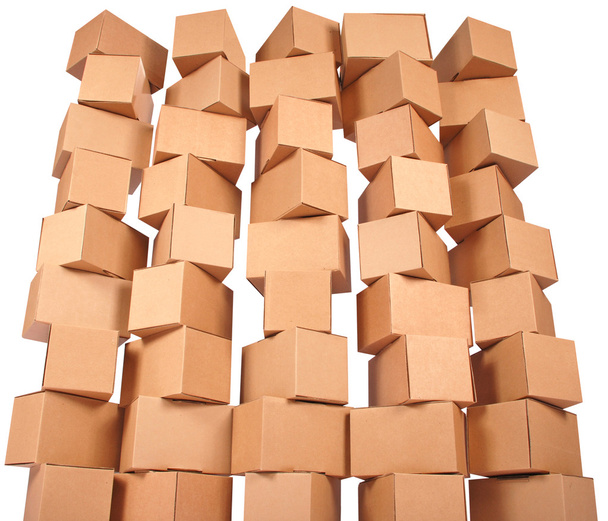 Cajas de cartón apiladas - Foto, imagen