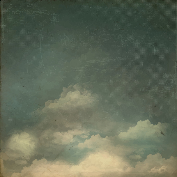 Vintage Sky Background - Vector, Image