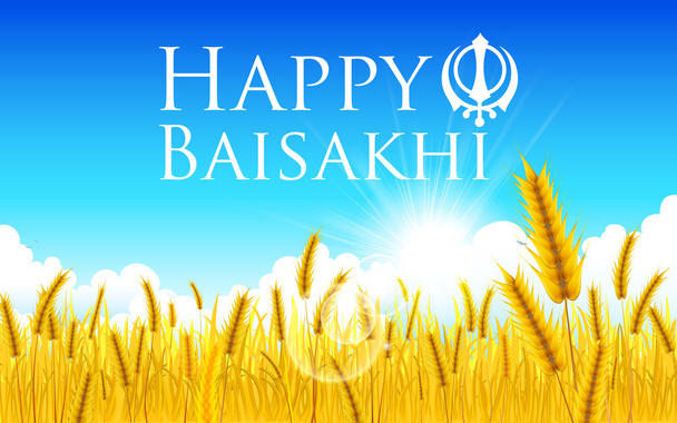 Happy Baisakhi - Vector, Image