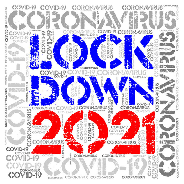 Grafika: Lockdown 2021 z powodu koronawirusu - Zdjęcie, obraz