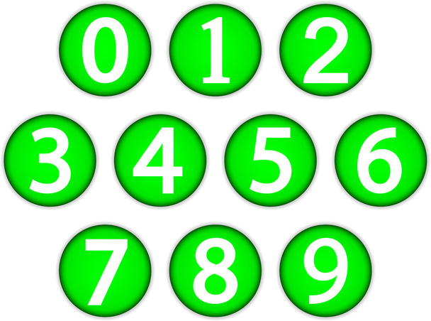 Numbers set - Vector, Imagen