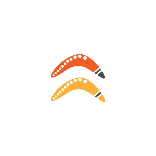 Logo Boomerang ikona ilustracja wektor płaska konstrukcja - Wektor, obraz
