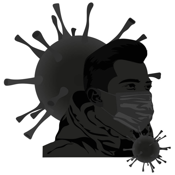 Coronavirus COVID-19. Illustration vectorielle de virus - Vecteur, image