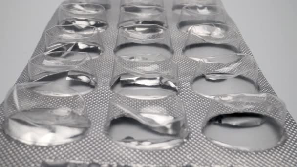 Envase de blister vacío para pastillas - Imágenes, Vídeo