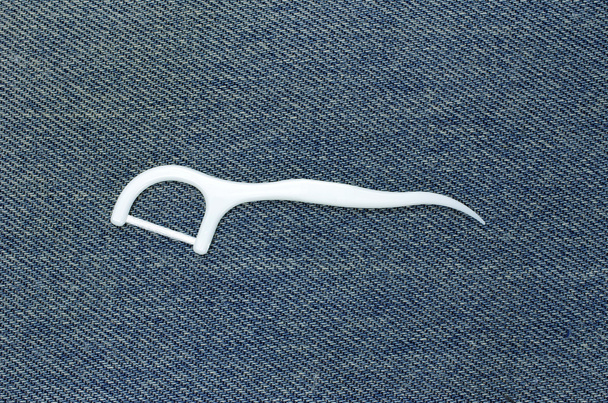 Floss toothpick white - Φωτογραφία, εικόνα