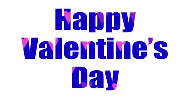 El amor es la tarjeta de animación de texto, el día de San Valentín - Imágenes, Vídeo