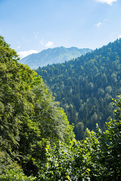 Riesige und schöne Pyrenäen-Landschaft im Sommer - Foto, Bild