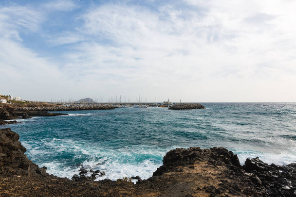 Atlantik Okyanusu Vahşi Kıyı, Tenerife, Kanarya Adaları, İspanya - Fotoğraf, Görsel