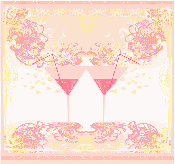 Invitation To Birthday Cocktail Party - Vektor, kép