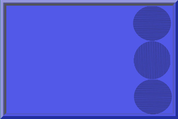 ストライプ配置が異なる円形のムーアパターンを収容する紫色のエンボスボックス - 写真・画像