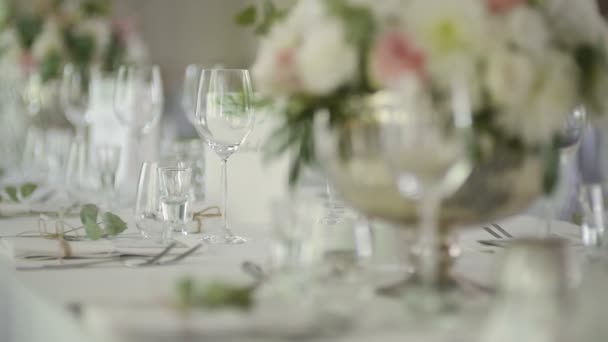Yemek, romantizm, düğün resepsiyonu, parti - Video, Çekim