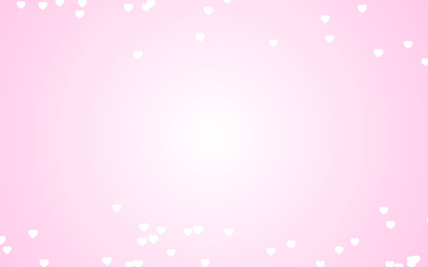 Valentine day white hearts on pink background. - Photo, Image