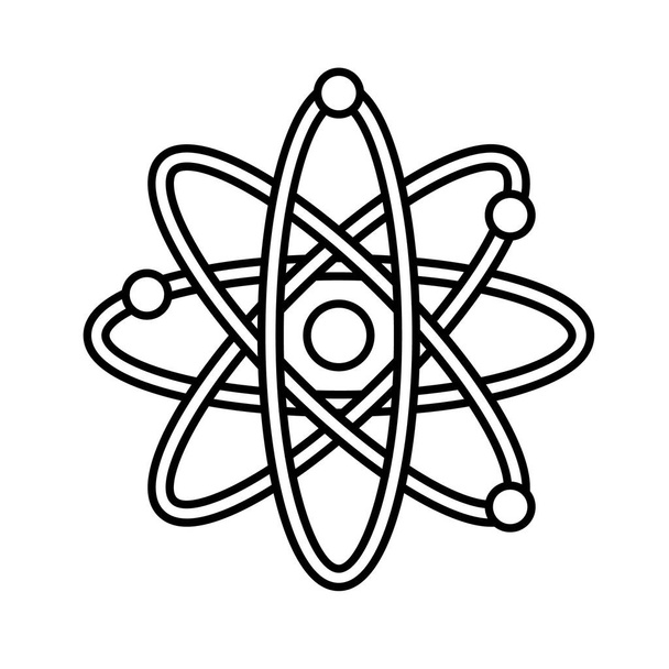 Icona vettoriale isolata dell'atomo chimico che può essere facilmente modificata o modificata - Vettoriali, immagini
