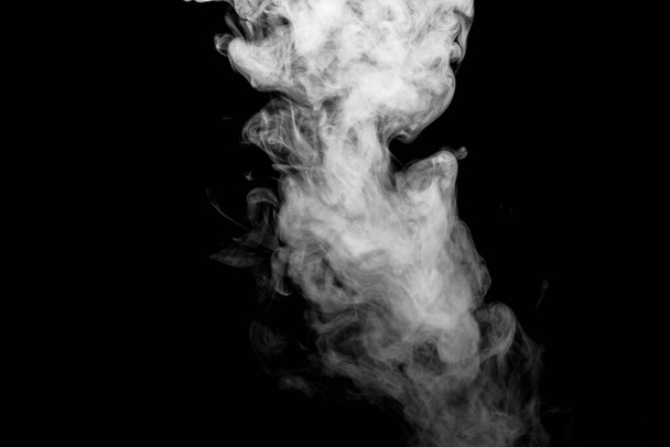 isolated smoke, abstract powder, water spray on black background. - Photo, Image