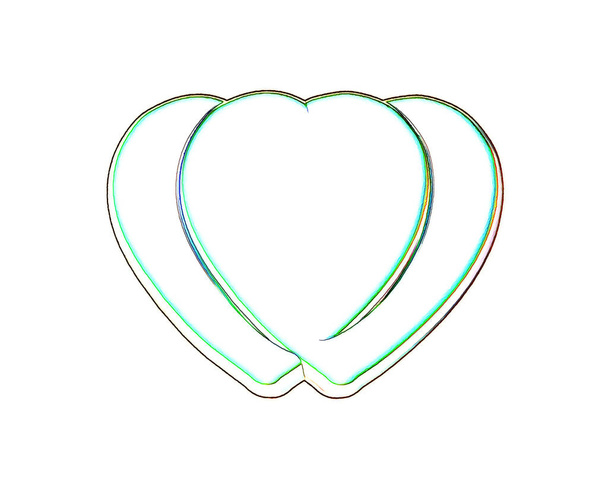 Цифровой фон сердца - Фото, изображение