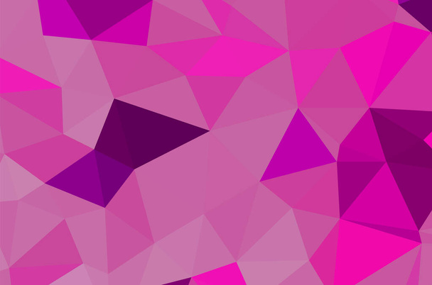 カラフルな紫鮮やかな多角形の三角形の背景パターン - ベクター画像